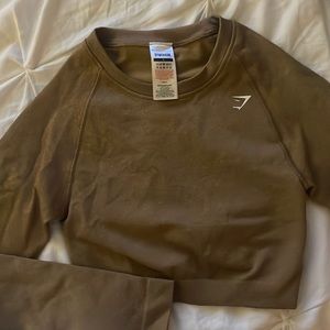 Gymshark Adapt Fleck Cropped Long Sleeve